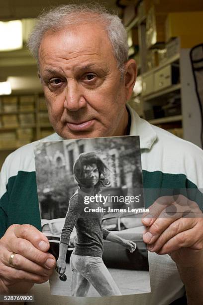 Ron Galella in his archives with his most famous picture "Windblown Jackie." Ron Galella is most famous for his dogged pursuit to photograph...