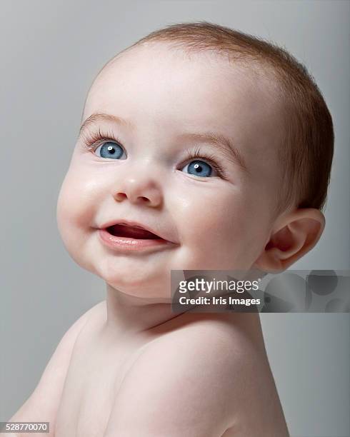 smiling baby girl - beautiful baby bildbanksfoton och bilder