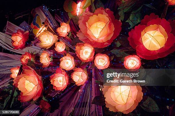 chinese lantern during mid autumn festival in hong kong - mid autumn festival stock pictures, royalty-free photos & images