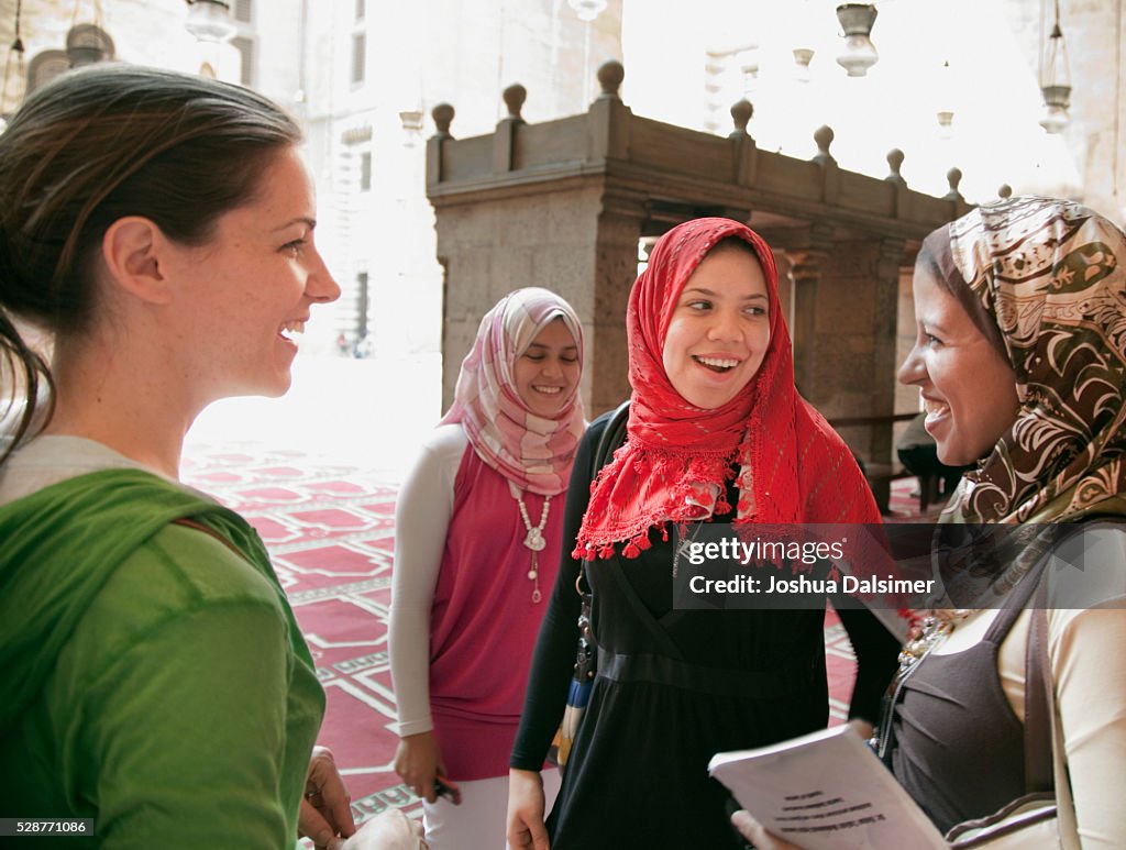 Women laughing