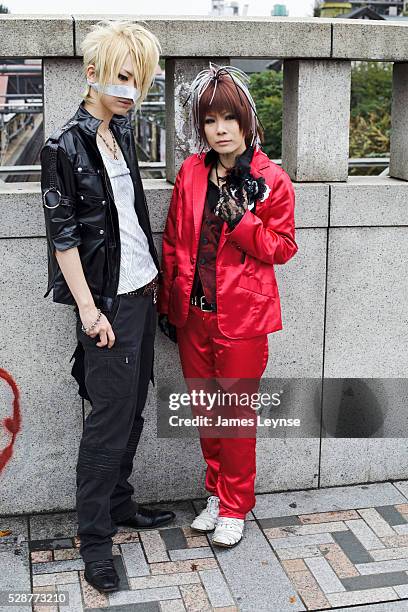 Cosplay-Zoku youths dressed up in a goth/punk, anime style congregate in the Harajuku section of Tokyo on Sundays.