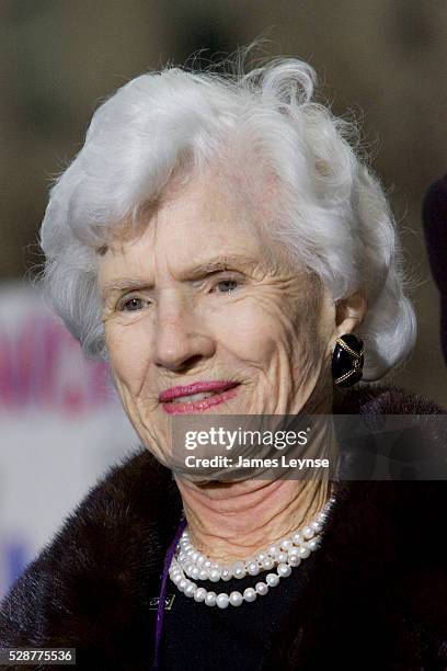 Roberta Wright McCain, Senator John McCain's 96 year-old mother, at a campaign rally for her son at Rockefeller Center in New York City.