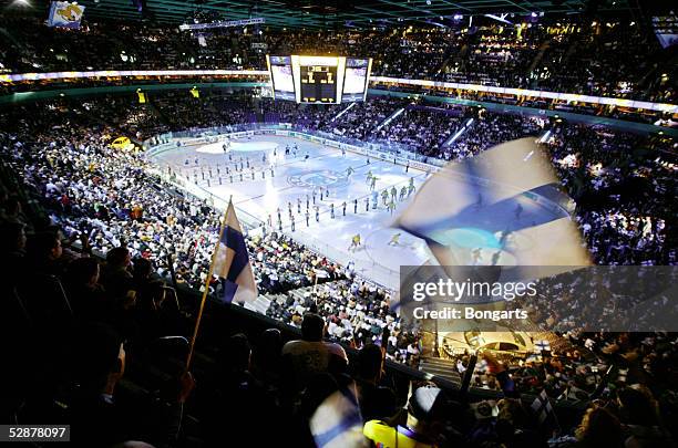Wintersport/Eishockey: WM 2003, Helsinki, 07.05.03, Schweden 5, Uebersicht Hartwall Arena