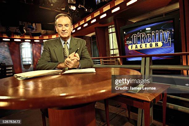 Bill O'Reilly on the set of his show "The O'Reilly Factor" at Fox News headquarters in New York.