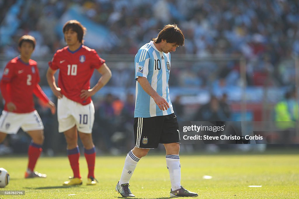 Soccer - FIFA World Cup 2010 - Argentina vs. South Korea