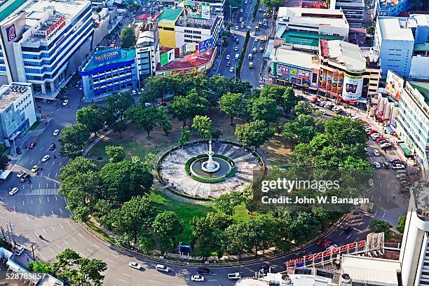 fuente osmena circle, cebu city, cebu, phillipines - osmena fotografías e imágenes de stock