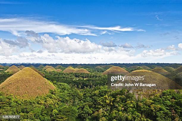 chocolate hills, bohol, phillipines - bohol stock pictures, royalty-free photos & images