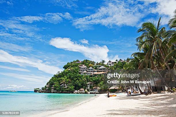 diniwid beach, boracay, phillipines - boracay beach stock pictures, royalty-free photos & images