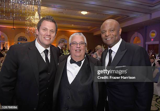 Bob Guiney, Rick Campbell, and Warren Moon attend Unbridled Eve Gala during the 142nd Kentucky Derby on May 6, 2016 in Louisville, Kentucky.