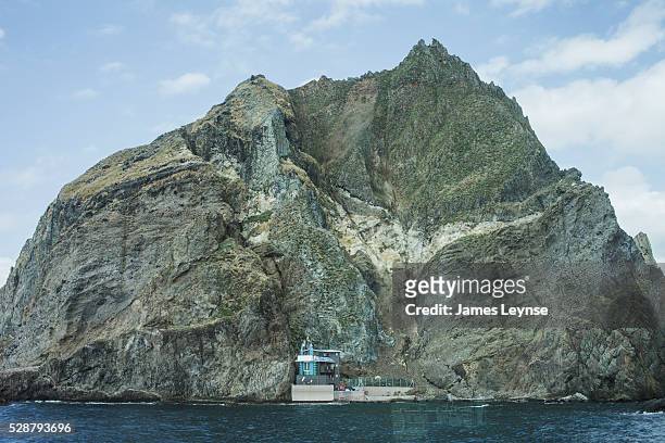 One of the two islands comprising Dokdo in Korea, Dokdo is a disputed island off the eastern most end of Korea's territories and is located 87.4km to...