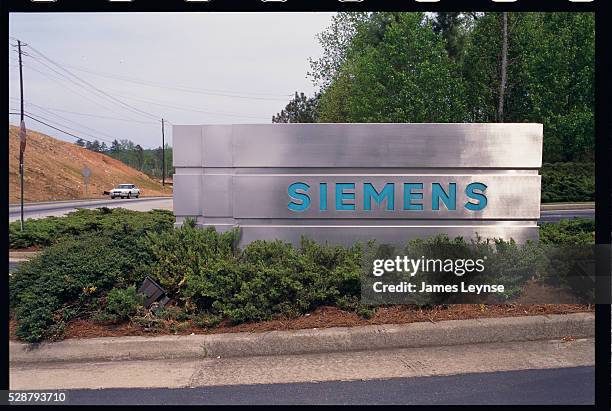 Siemens Sign at Headquarters