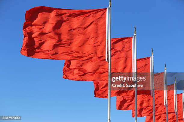 tiananmen square during the national people's congress meeting,beijing - the chinese national peoples congress takes place stock pictures, royalty-free photos & images