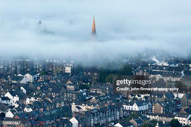 keswick, st johns spire, lake district - keswick stock pictures, royalty-free photos & images