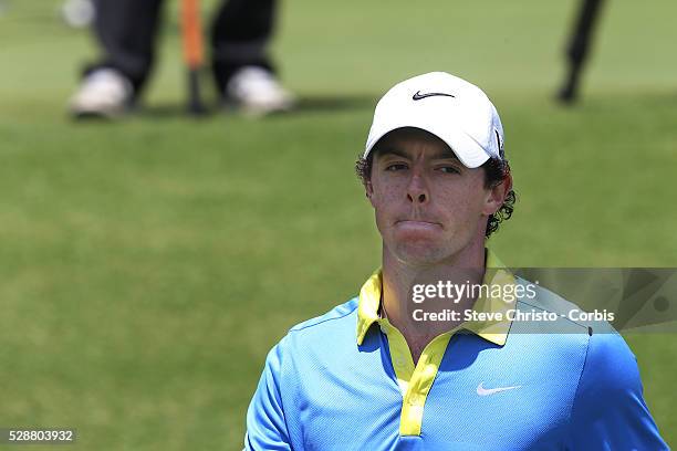 Northern Ireland's Rory McIlroy walks to the 4th tee at the Royal Australian Golf Club. Sydney, Australia, Saturday 30th November 2013.