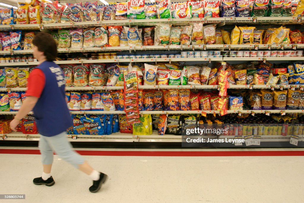 Wal-Mart Employee in Potato Chip Aisle