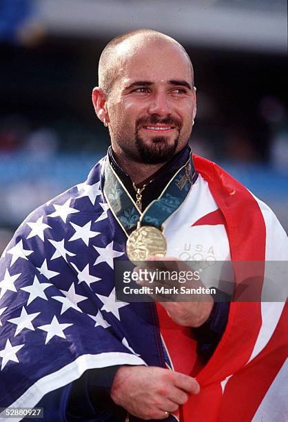 Maenner/FINALE /ATLANTA 1996 3.8.96, Andre AGASSI/USA -GOLD-