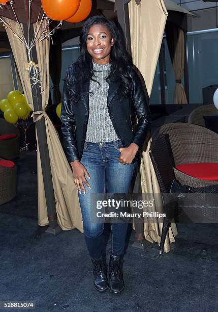 Actress Coco Jones attends a Press Preview for "Grandma's House" at House of Macau on May 6, 2016 in Los Angeles, California.