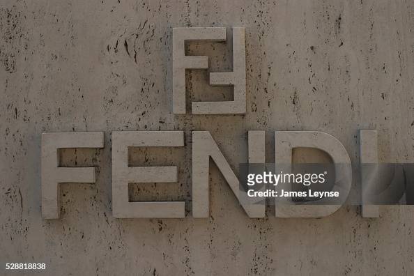 Sign and corporate logo outside a Fendi store on 5th Avenue. News Photo ...