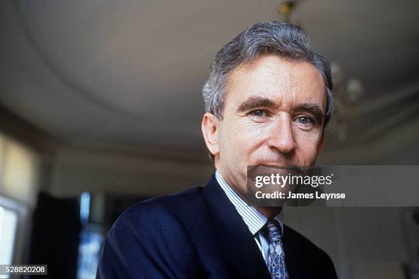 Bernard Arnault, president of the French luxury goods maker LVMH at his office in Paris.