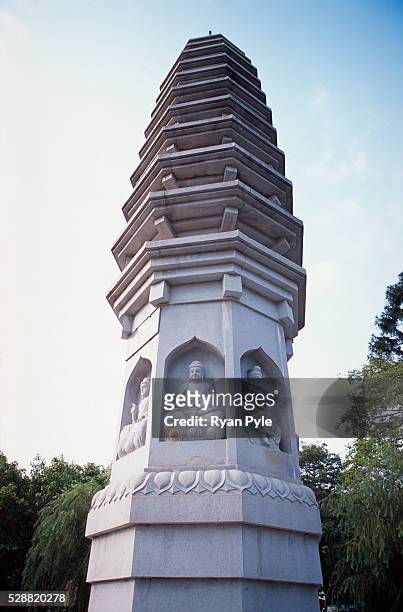 Pillar stands tall at the Nanputuo Temple in Xiamen. The Nanputuo Temple is located on the southeast of Xiamen Island. It is surrounded by the...