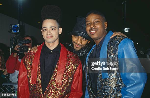 American rappers Christopher 'Kid' Reid and Christopher 'Play' Martin attend The Movie Awards at the Universal Ampitheater in Universal City, Los...