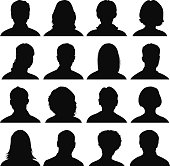 Head Silhouette Icons