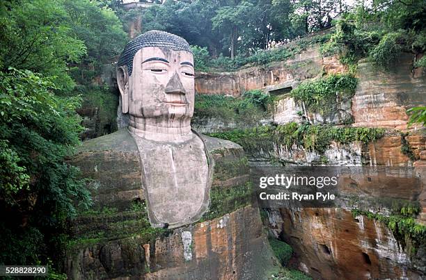 The Leshan Giant Buddha is located to the east of Leshan City, Sichuan Province, at the head of three rivers: the Min River, the Qingyi River, and...