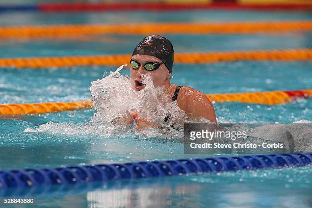 Lorna Tonks competes in the Women's 50m Breaststroke final during the Hancock Prospecting Australian Swimming Championships at the Sydney Aquatic...