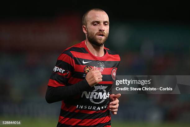 Wanderers Jason Trifiro in action against Melbourne Victory at Parramatta Stadium. Sydney, Australia. Friday, 13th March 2015