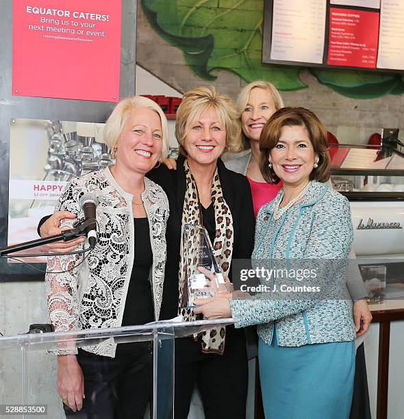 Of Equator Coffee Maureen McHugh, Co-founder and CEO of Equator Coffee Helen Russell, Co-founder of Equator Coffee Brooke McDonnell and Administrator...