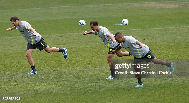 Qantas Socceroo's Training Session at Leichhardt Oval, Sydney, Australia. – before the team leaves to go and play in the East Asian Football...