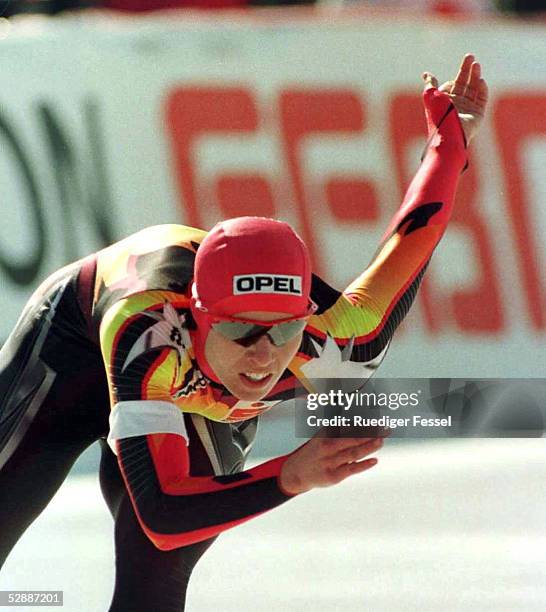 1000m WM 1997 Einzelstrecke Warschau, 08.03.97, Franziska SCHENK/GER
