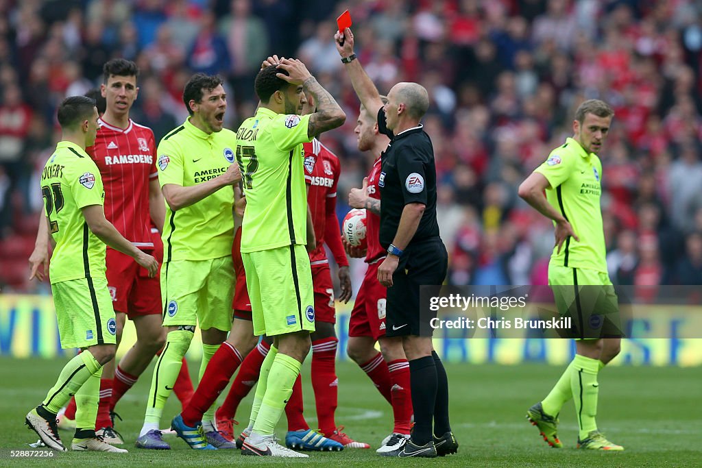 Middlesbrough v Brighton and Hove Albion - Sky Bet Championship