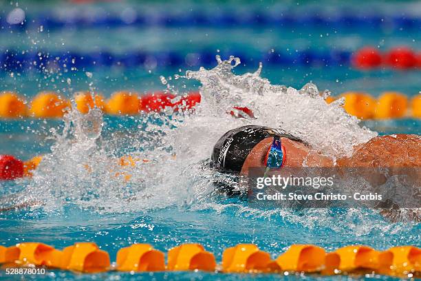 Cameron McEvoy swims in heat 2 of the Mens 200m freestyle at the Hancock Prospecting Australian Short Course Championships in The Sydney Olympic Park...