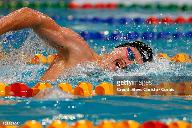 Thomas Fraser-Holmes swims in heat 2 of the Mens 200m freestyle at the Hancock Prospecting Australian Short Course Championships in The Sydney...