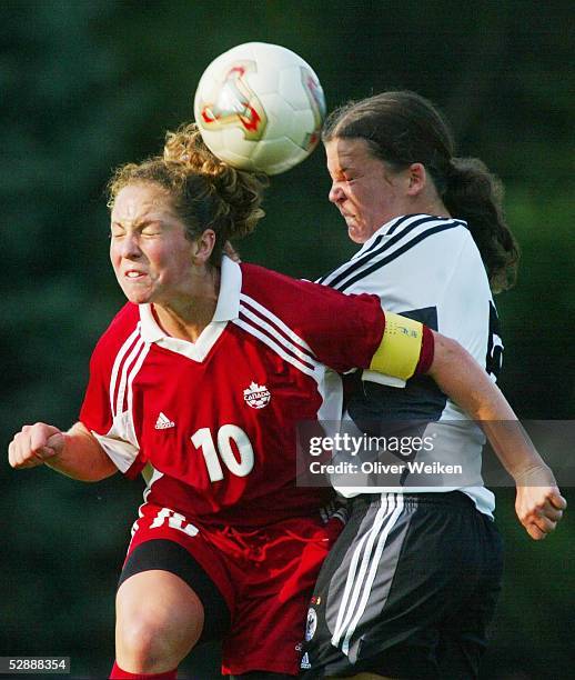 Laenderspiel 2003 in Rotenburg an der Wuemme; Deutschland - Kanada ; Carmelina MOSCATO/CAN gegen Christina KRUEGER/GER