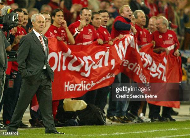 Qualifikation 2003, Basel; Schweiz 0; Trainer Jakob "Koebi" KUHN/SUI