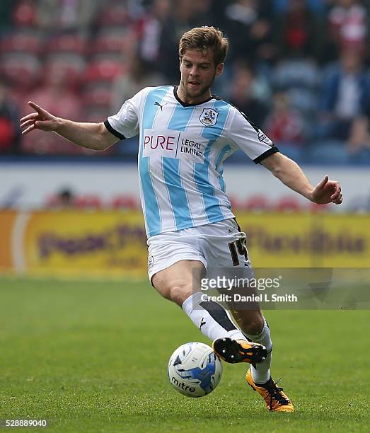 Martin Cranie of Huddersfield Town FC during the Sky Bet Championship match between Huddersfield Town and Brentford at The John Smith's Stadium on...