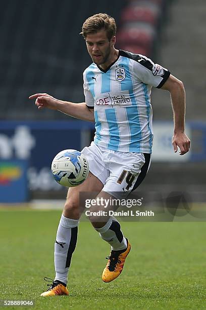 Martin Cranie of Huddersfield Town FC during the Sky Bet Championship match between Huddersfield Town and Brentford at The John Smith's Stadium on...