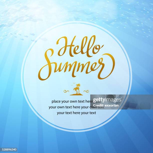 summer holiday ocean background - outdoor table setting stock illustrations