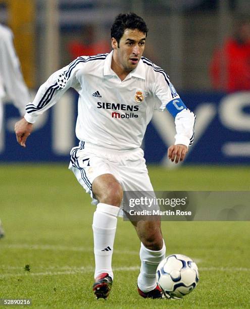 Champions League 02/03, Dortmund; Borussia Dortmund - Real Madrid 1:1; RAUL/Madrid