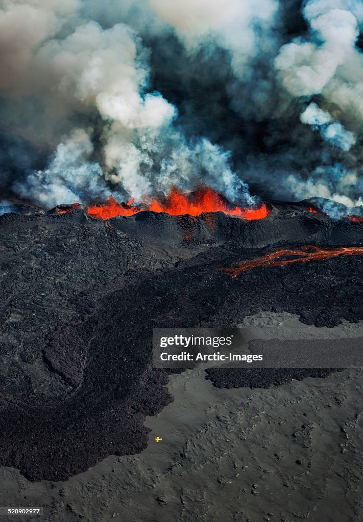 Eruption, Holuhraun, Bardarbunga Volcano, Iceland