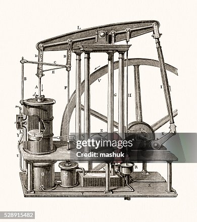 Steam engine schematic drawing Steam engine schematic drawing