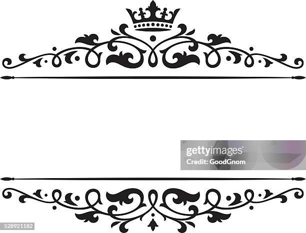 banner crown - majestic stock illustrations