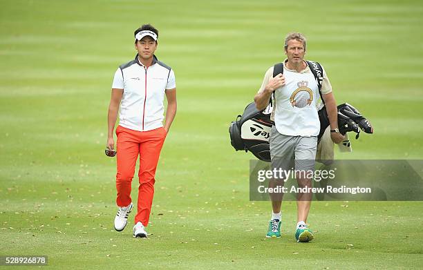 Daniel Im of the USA in action during the third round of the Trophee Hassan II at Royal Golf Dar Es Salam on May 7, 2016 in Rabat, Morocco.