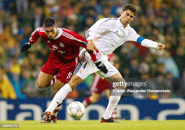 Viertelfinale, Madrid; REAL MADRID - FC BAYERN MUENCHEN 2:0; Giovane ELBER/BAYERN, Fernando HIERRO/MADRID