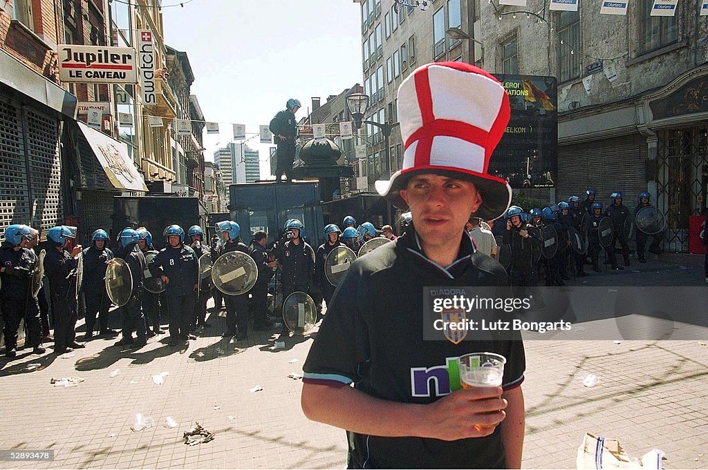 ENG FAN/POLIZEI/ENGLAND - DEUTSCHLAND ( ENG - GER ) 1:0
