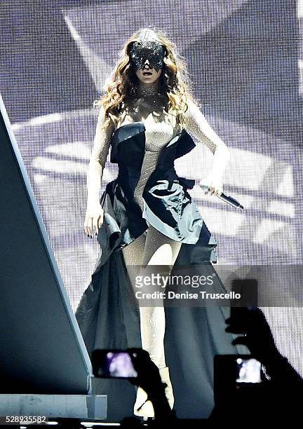 Recording artist Selena Gomez performs during opening night of the Selena Gomez 'Revival World Tour' at the Mandalay Bay Events Center on May 06,...