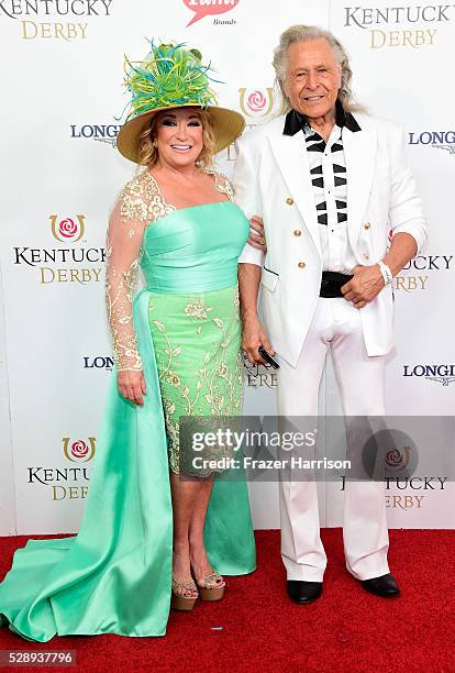 Musician Tanya Tucker and executive Peter Nygard attend the 142nd Kentucky Derby at Churchill Downs on May 07, 2016 in Louisville, Kentucky.