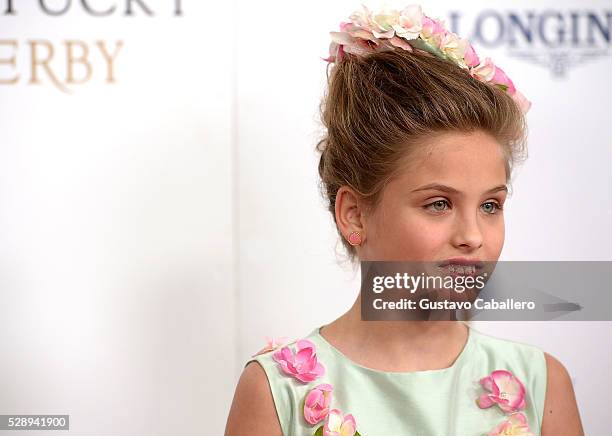 Dannielynn Birkhead attends the 142nd Kentucky Derby at Churchill Downs on May 07, 2016 in Louisville, Kentucky.